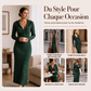 Robe longue à capuche en maille côtelée pour femme