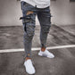 Jean cargo stretch ajusté skinny pour homme