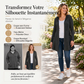 Veste à capuche mi-longue zippée pour femme