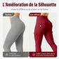 Pantalons de yoga cargo taille haute pour femme