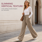 Pantalon large en maille côtelée pour femme