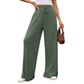 Pantalon large en maille côtelée pour femme