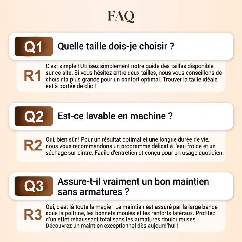 🎀 Un acheté, un offert ! ✨Soutiens-gorge grandes tailles en solde
