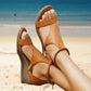 Sandale compensée d'été pour femmes