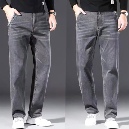 Jean droit taille haute pour homme