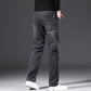 Jean droit taille haute pour homme