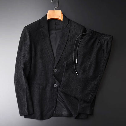 🔥40% DE RÉDUCTION🔥Costume d'homme élégant glacé en texture de soie de glace
