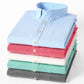 Chemise à manches longues Oxford Textile Pure Color pour hommes🌸2 pcs de 10 % & livraison gratuite🔥