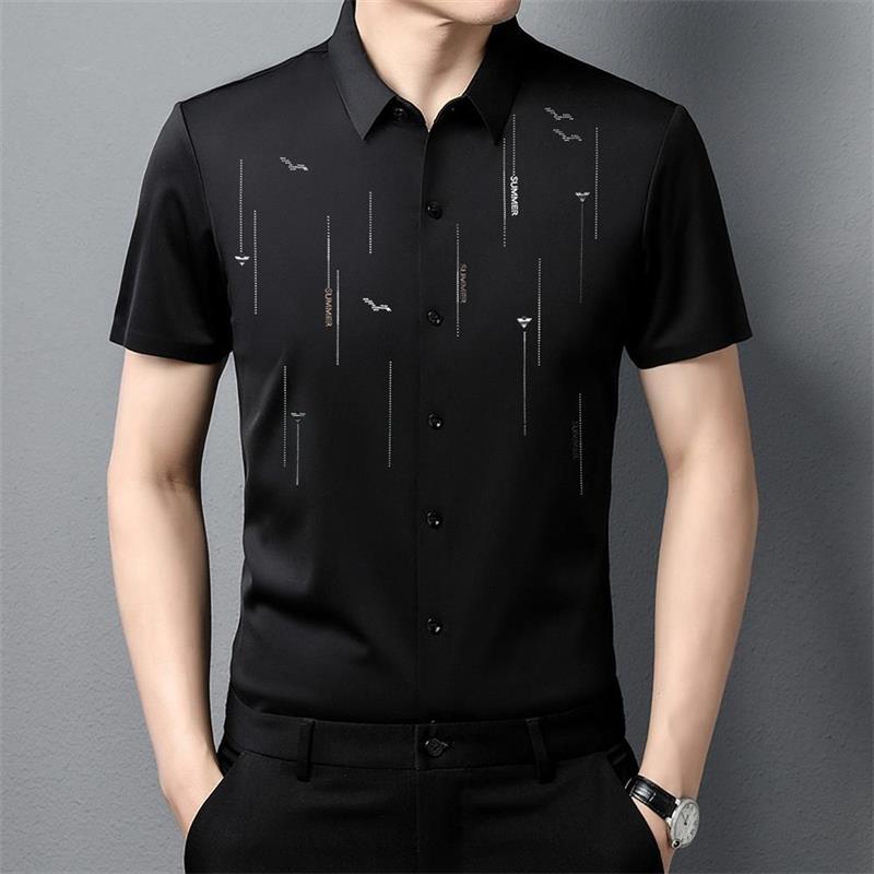 ❄Chemise en soie glacée anti-rides d'été 2023❄