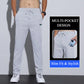 Pantalon cargo extensible multi-poches pour hommes, décontracté