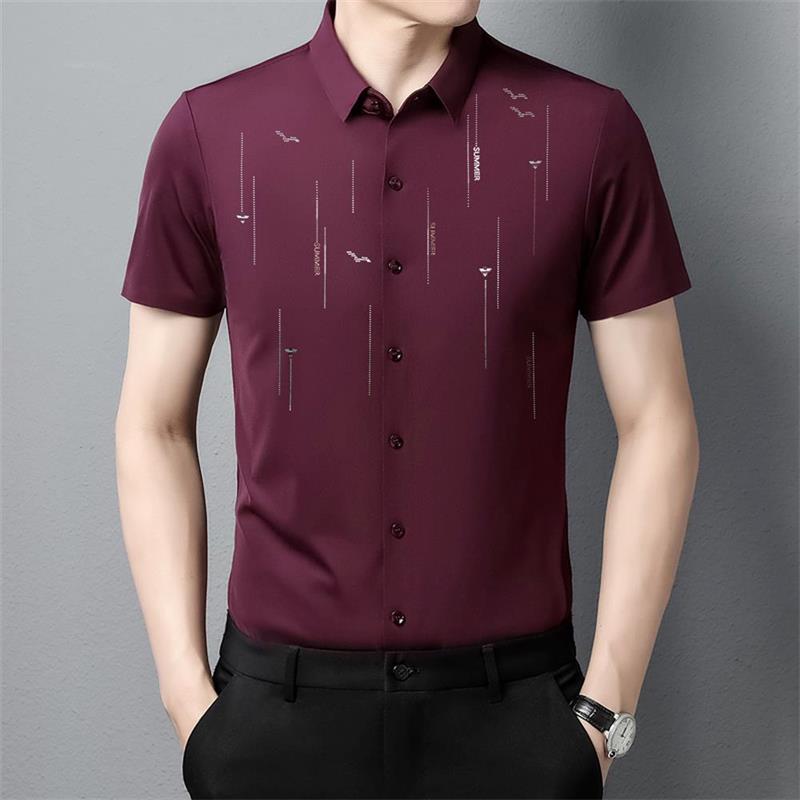 ❄Chemise en soie glacée anti-rides d'été 2023❄