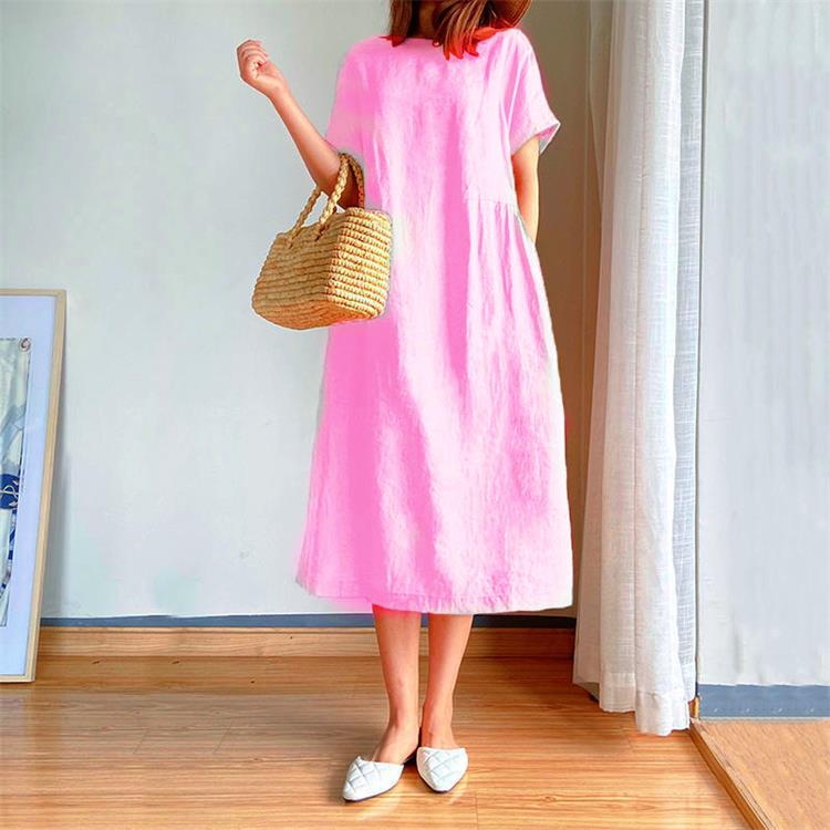 2023 venta caliente-Vestido de Lino y Algodón Estilo Japonés💟Achetez 2 livraison gratuite💟