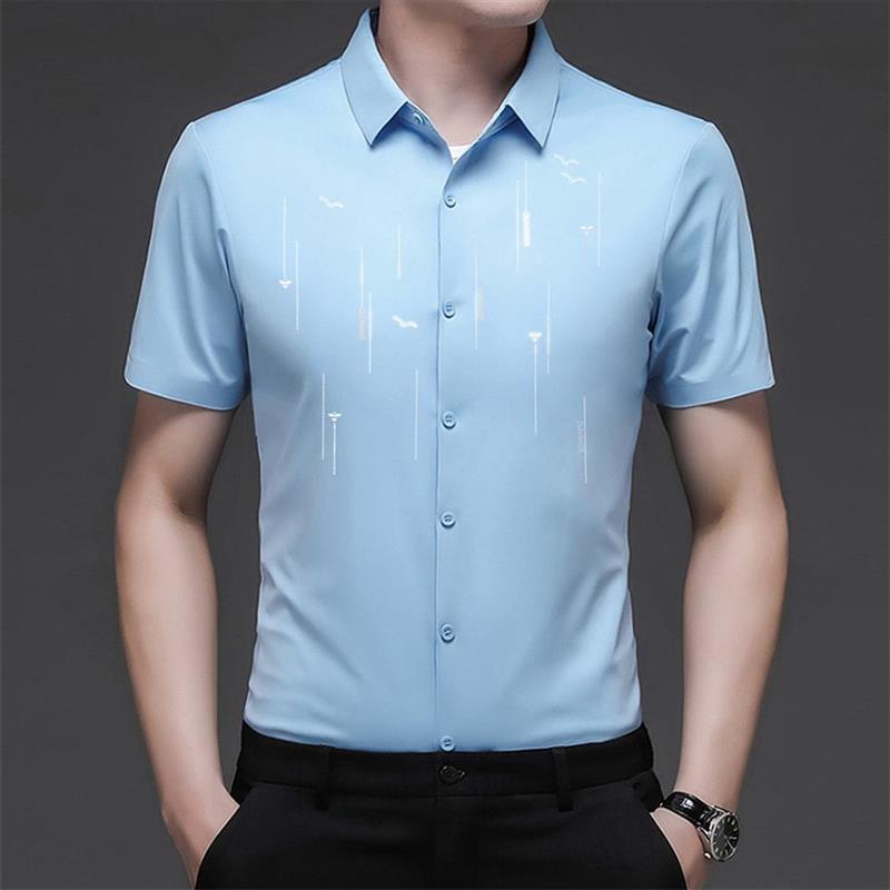 ❄Chemise en soie glacée anti-rides d'été 2023❄
