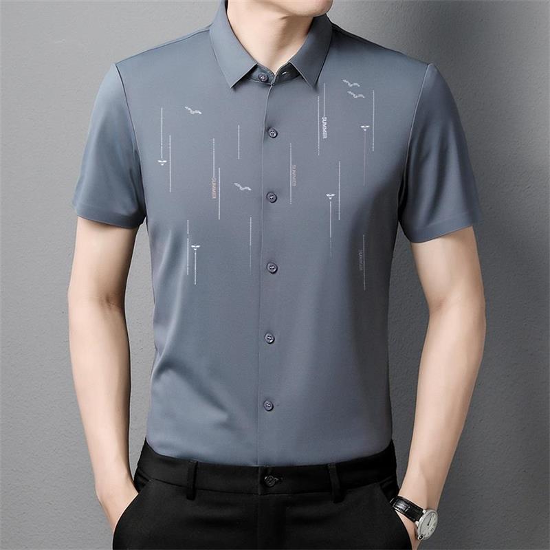 ❄Chemise en soie glacée anti-rides d'été 2023❄