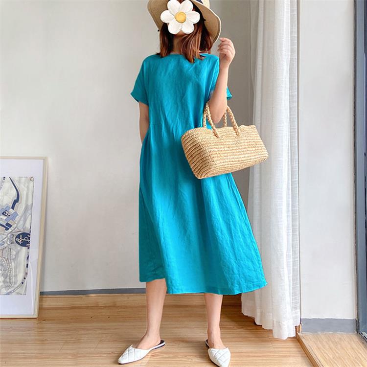 2023 venta caliente-Vestido de Lino y Algodón Estilo Japonés💟Achetez 2 livraison gratuite💟