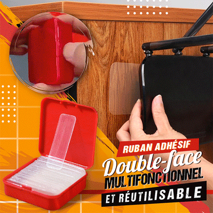 Ruban adhésif double face imperméable réutilisable(60 PCS)
